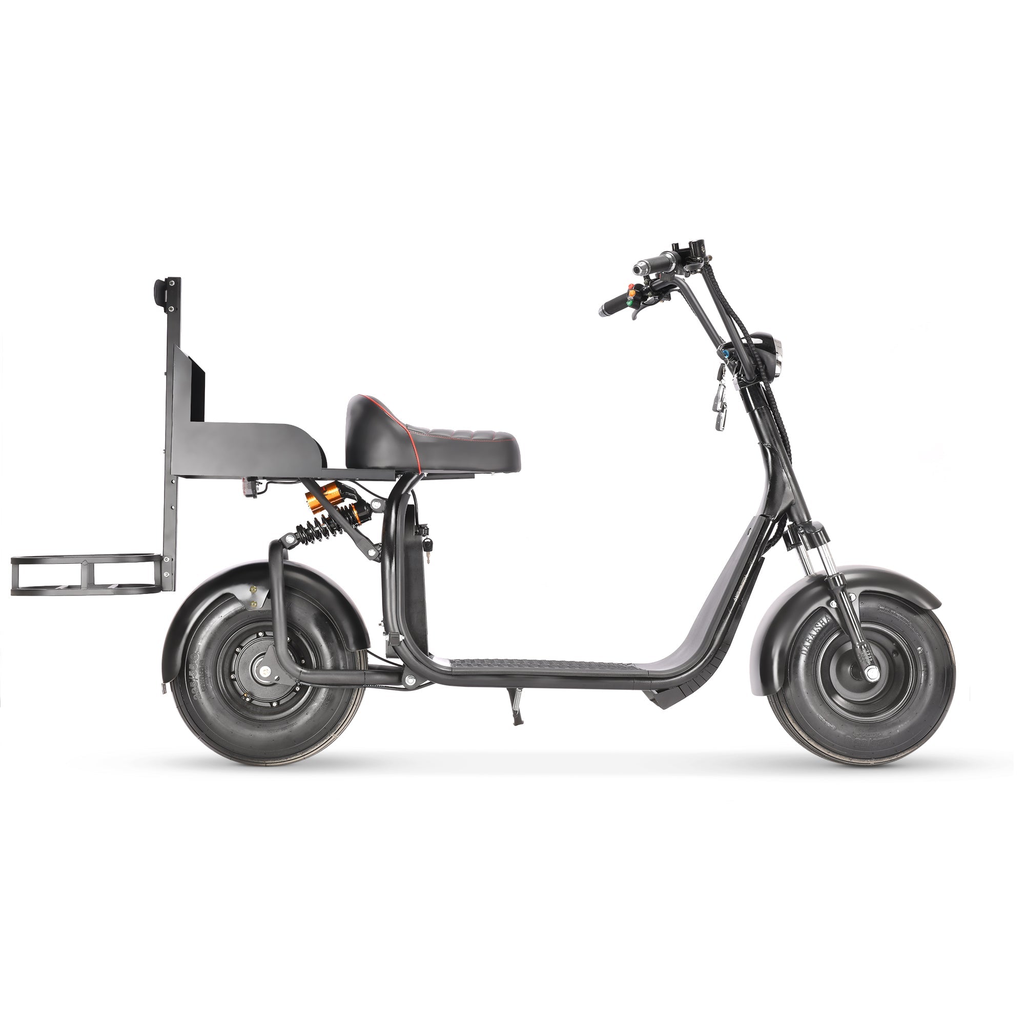 SoverSky X7 Electric Golf Course Scooter 2000W Fat Tire Black - Private Course Use Only
