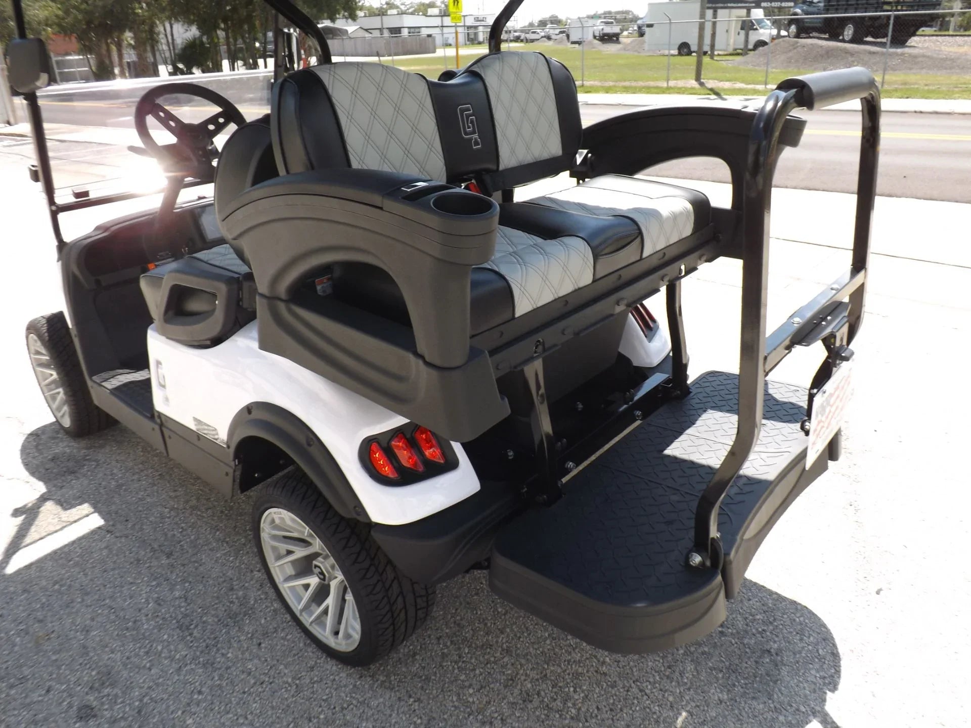 White 2023 HONOR LSV 2+2 G1 Lifted Lithium Golf Cart for Sale