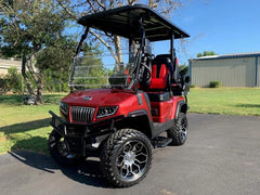 Red 2024 EVolution D5 Maverick 2+2 Golf Cart for Sale