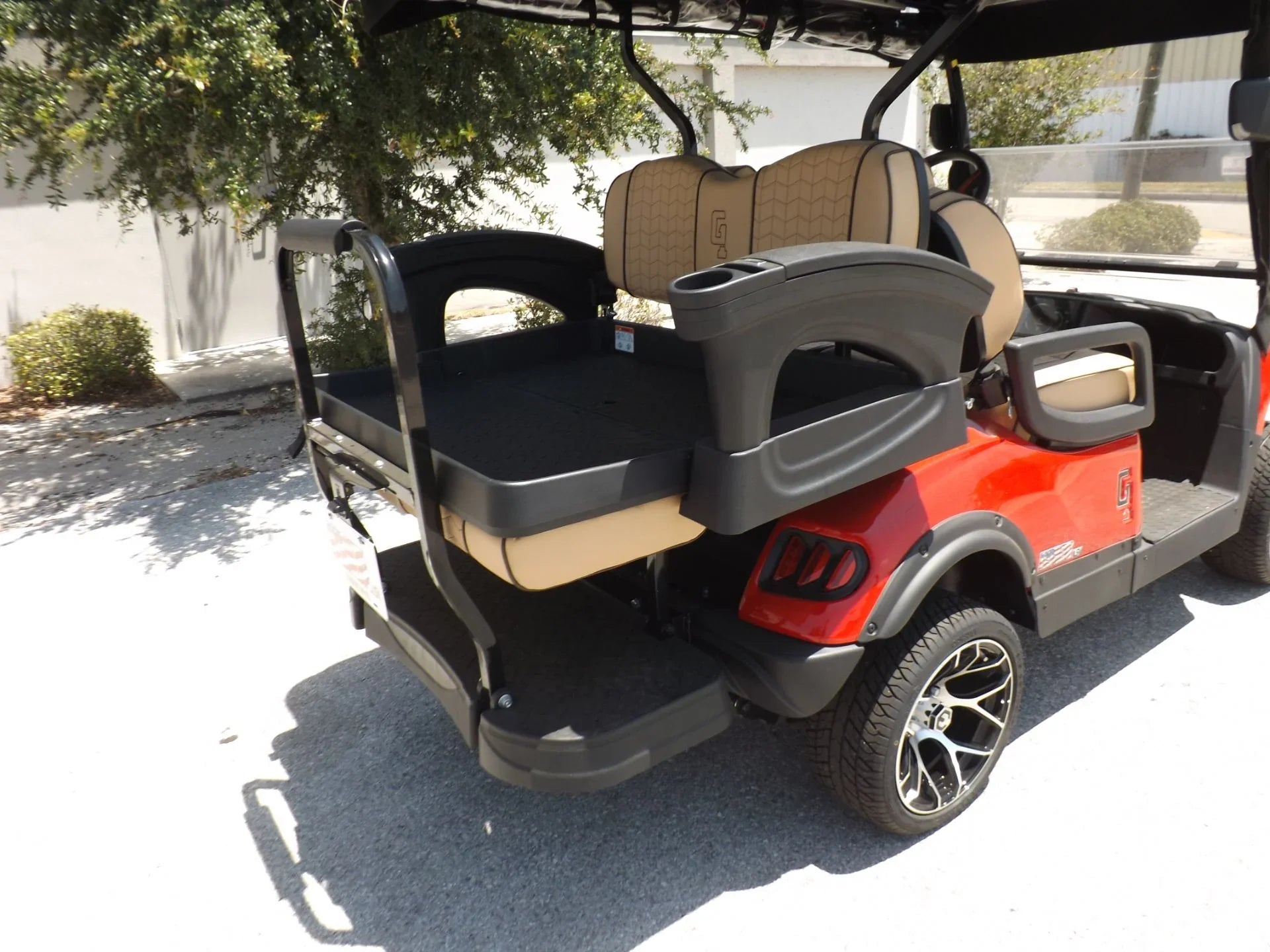 Red 2024 HONOR LSV 2+2 G1 Lifted Lithium Golf Cart for Sale