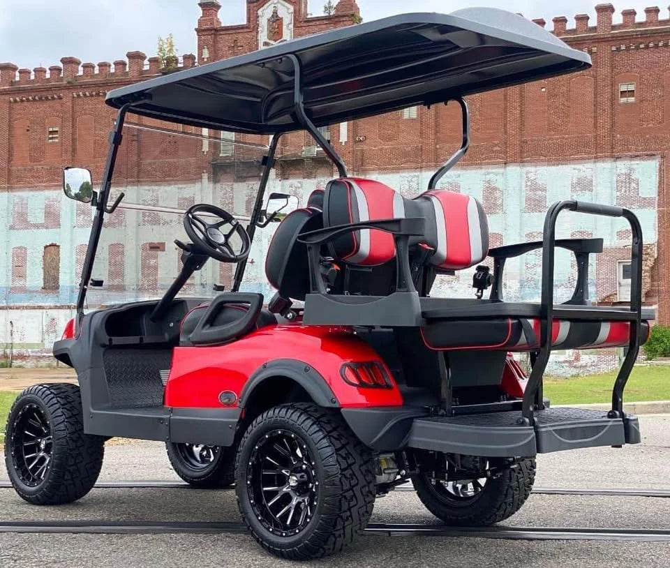 Red 2022 Alpha EV 2+2 Sport Golf Cart for Sale
