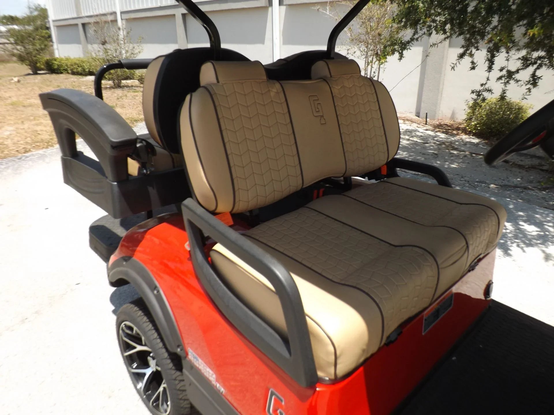 Red 2024 HONOR LSV 2+2 G1 Lifted Lithium Golf Cart for Sale