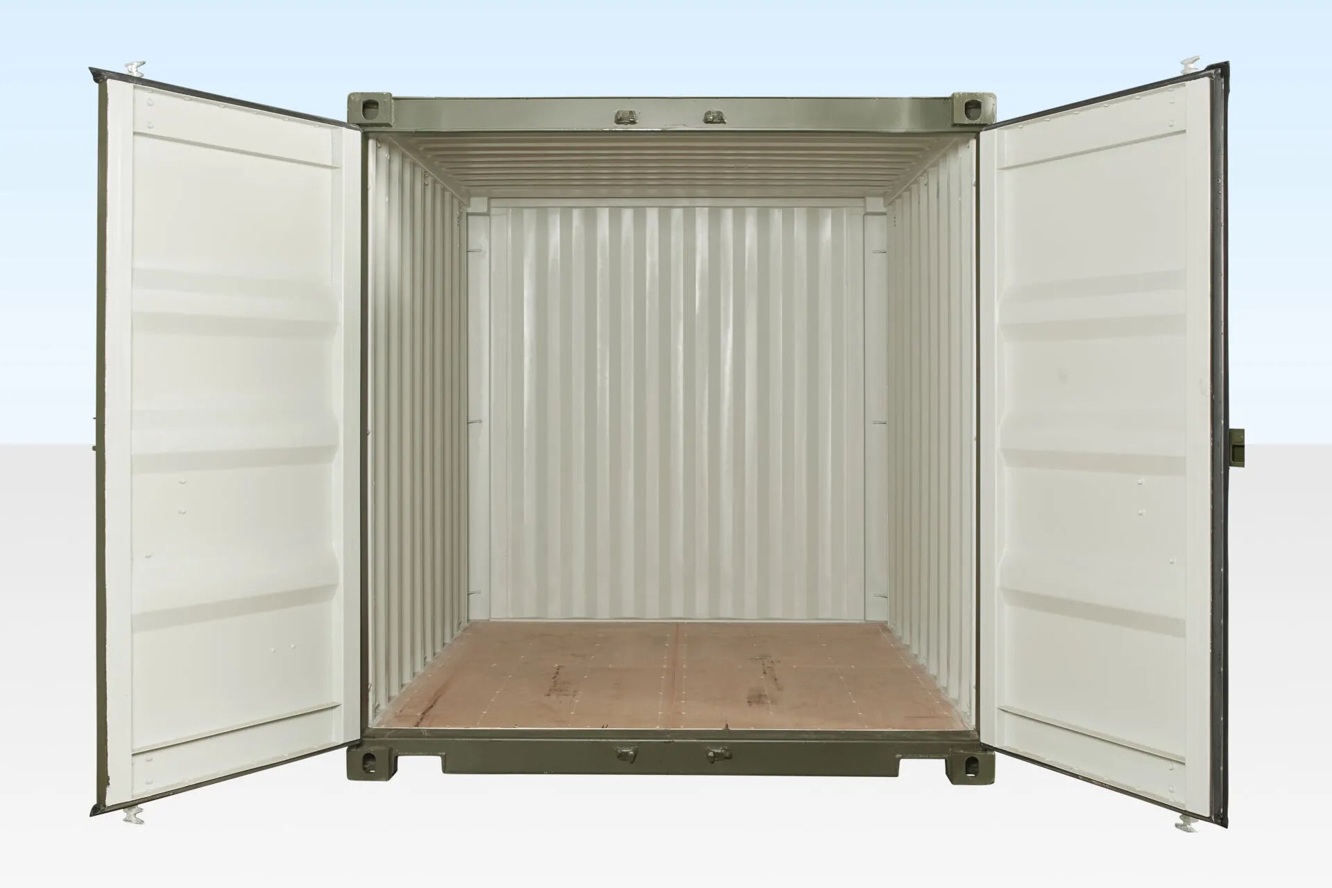 10Ft X 8Ft Shipping Container (One Trip) – Green