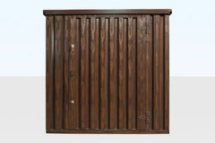 Wood-Effect Flat Packed Storage Container 2M X 2.1M