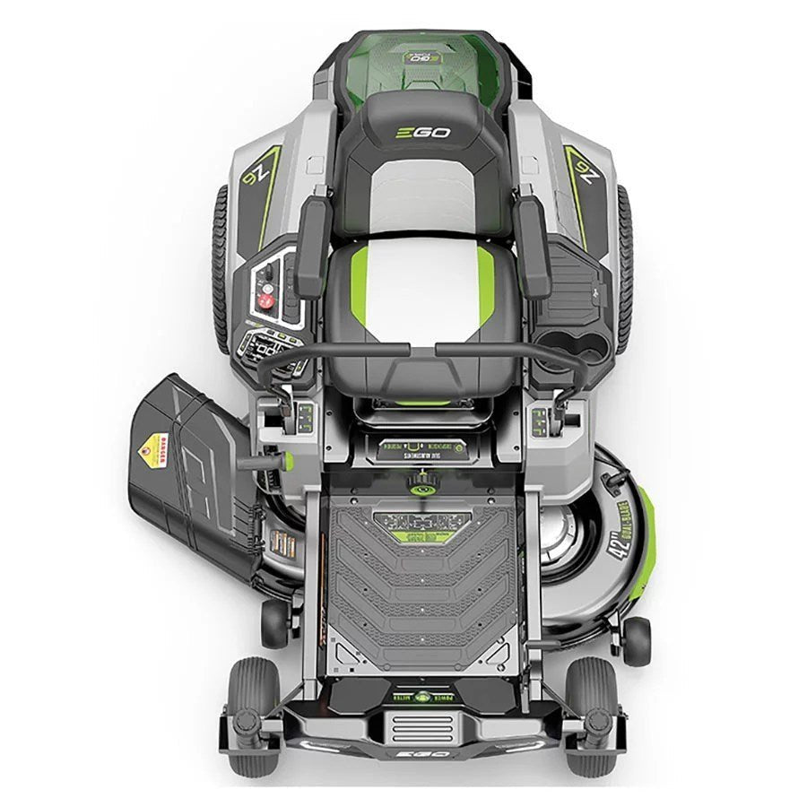 EGO Power+ Z6 42″ Zero Turn Riding Mower with (4) 10.0Ah Batteries & 1600W Fast Charger