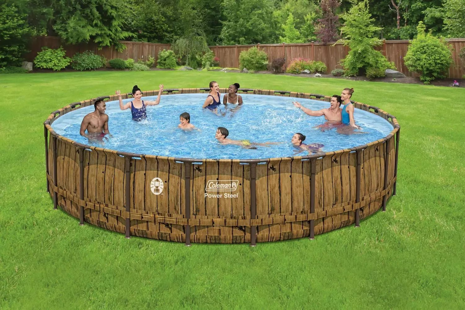 Coleman Power Steel 22′ x 52 Round Above Ground Pool Set
