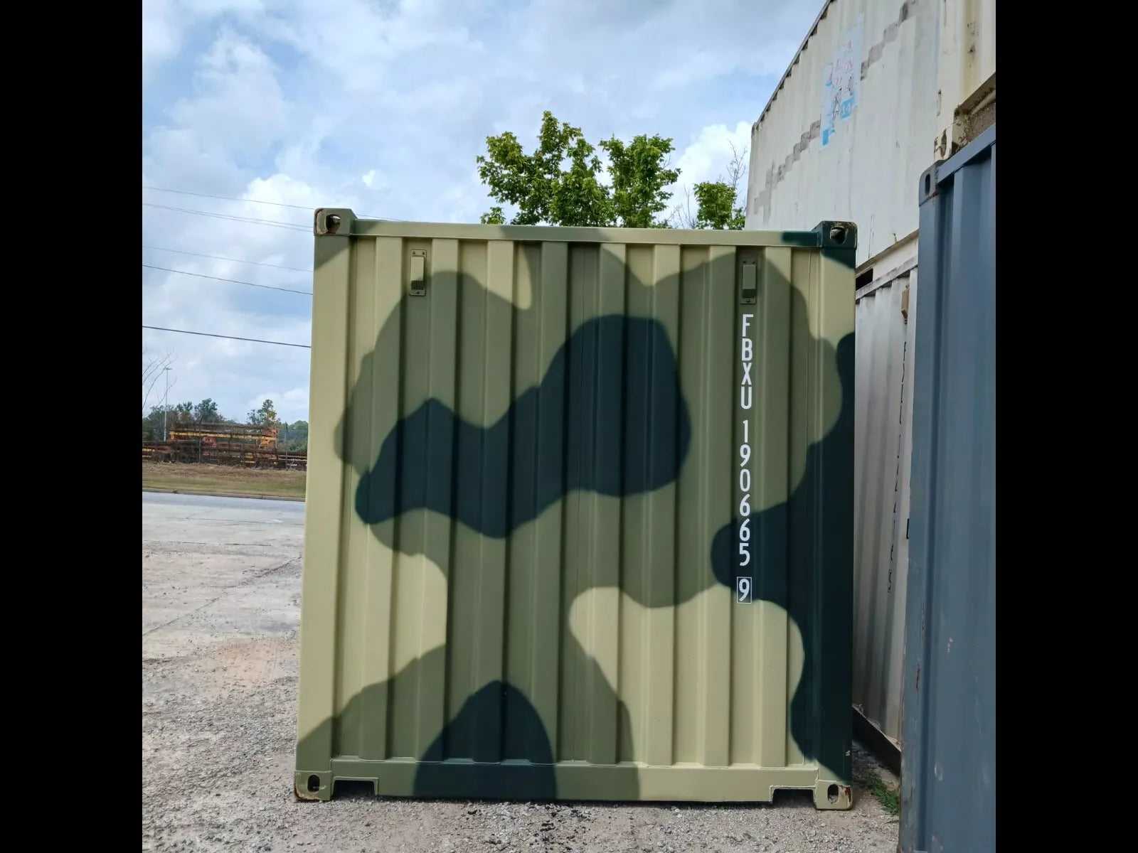 New One Trip 20′ Ft Camouflage Shipping Storage Dry Container Conex