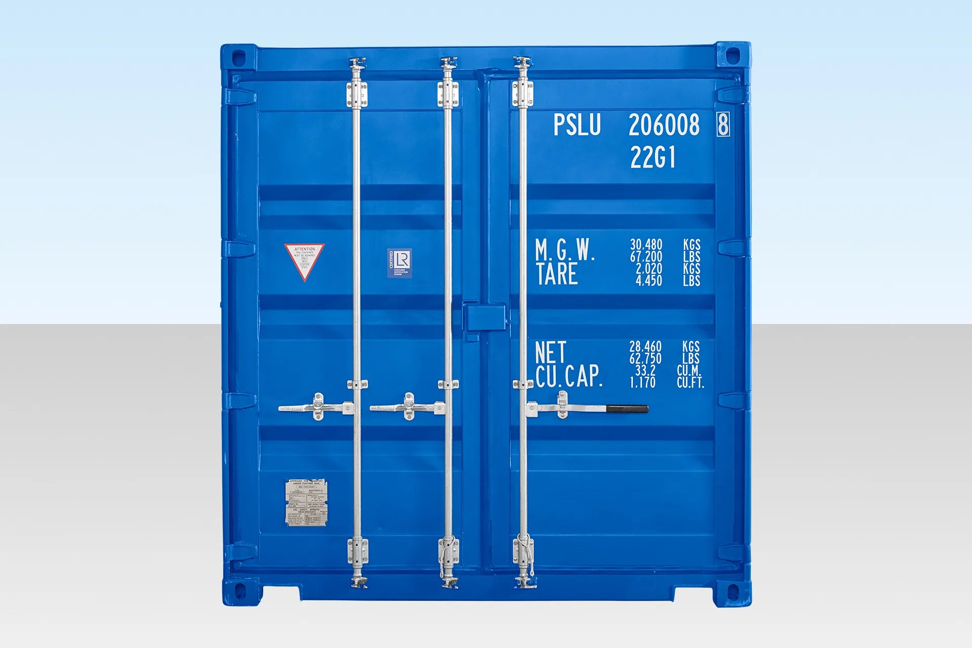 20Ft Shipping Container (One Trip) – Blue