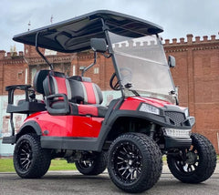 Red 2022 Alpha EV 2+2 Sport Golf Cart for Sale