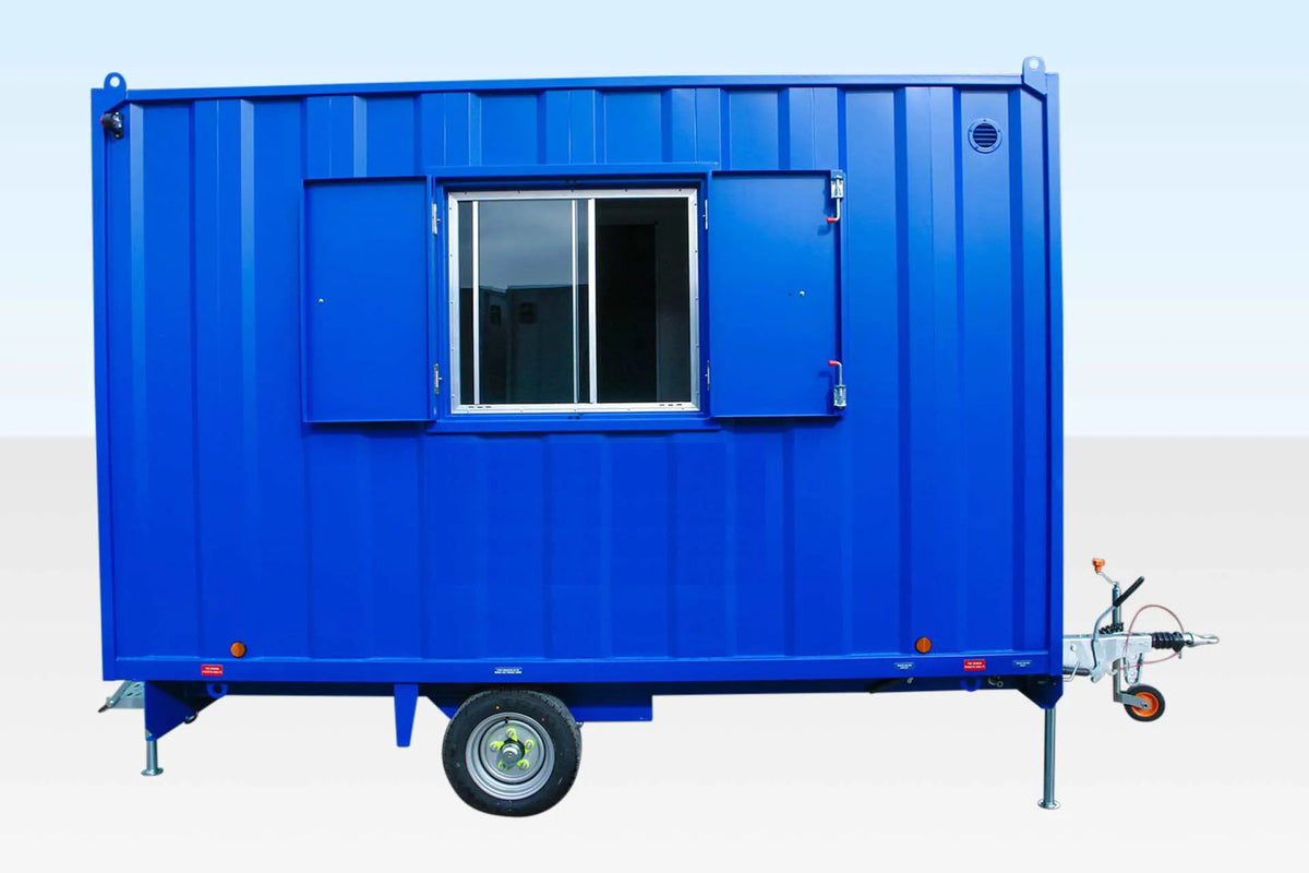 12Ft x 7Ft 6in Steel Mobile Anti-Vandal Office Cabin