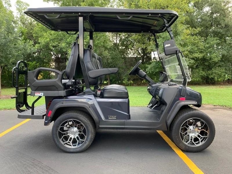 Black 2024 EVolution D5 Ranger 2+2 Golf Cart for Sale