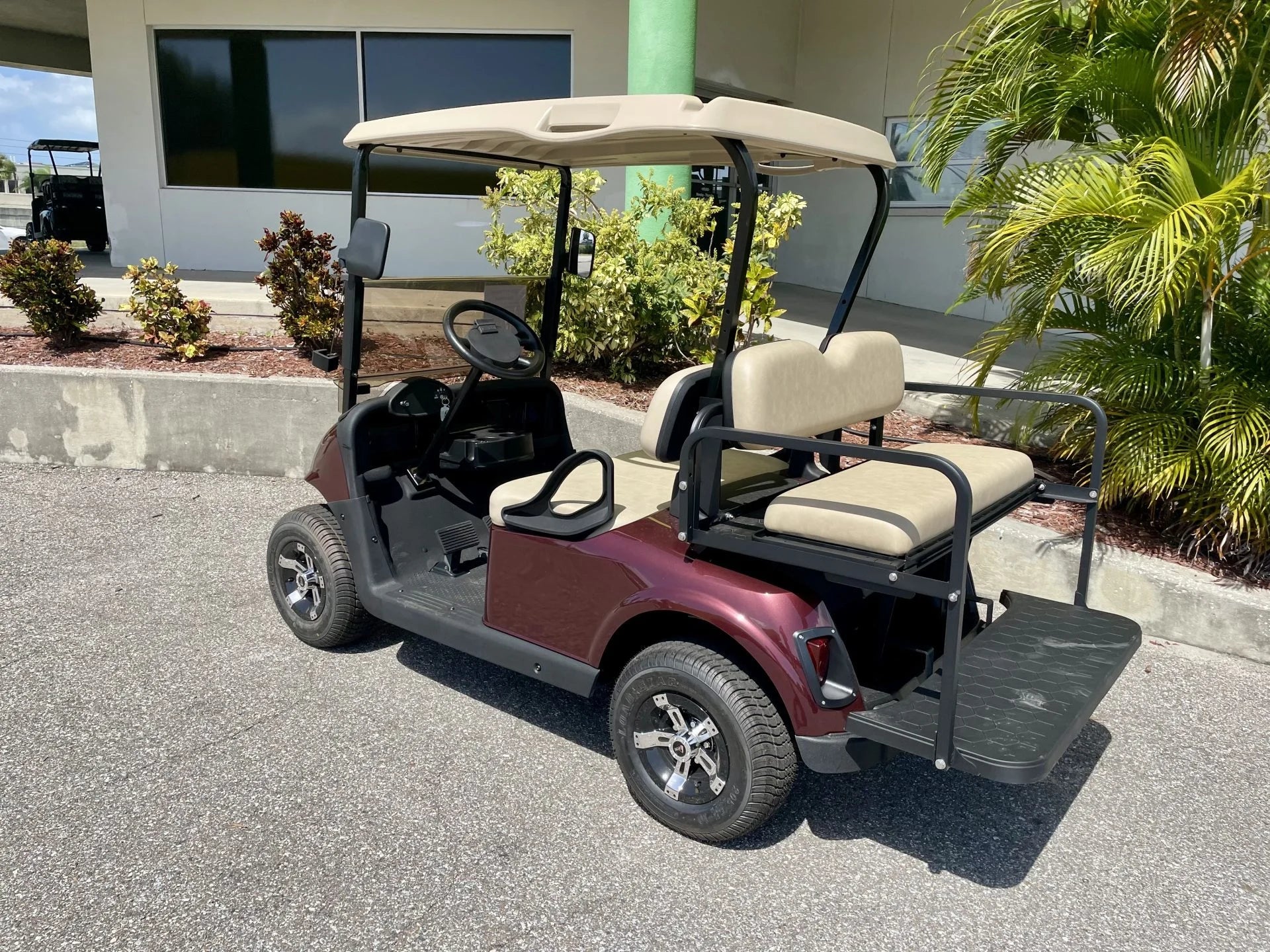 2019 E-Z-GO RXV Elite Lithium Burgundy Golf Cart for Sale