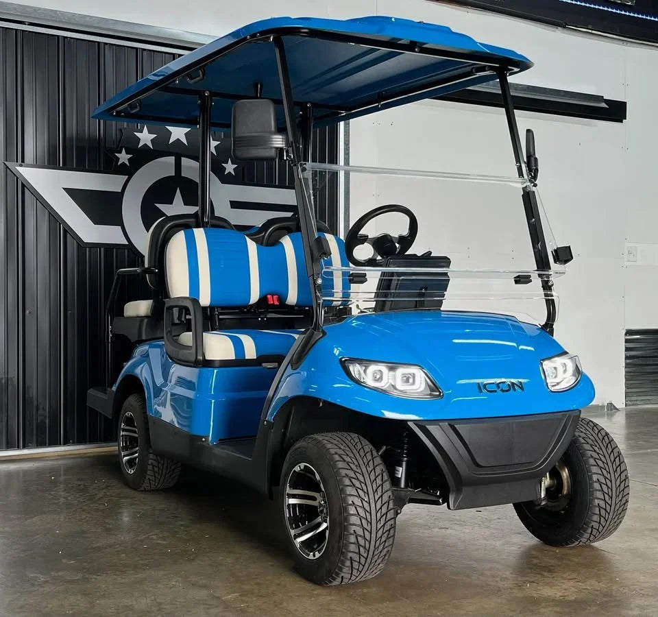 Blue 2024 Icon EV I40 Golf Cart for Sale