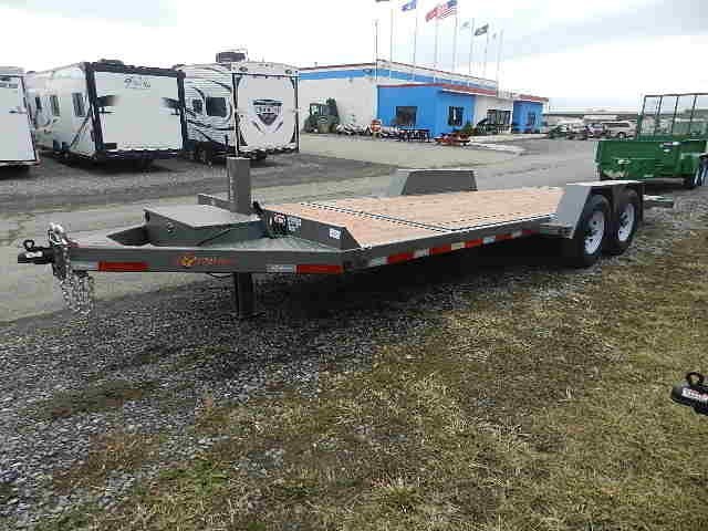 BWise 7 x 22 Low Profile Split-Tilt Equipment Trailer