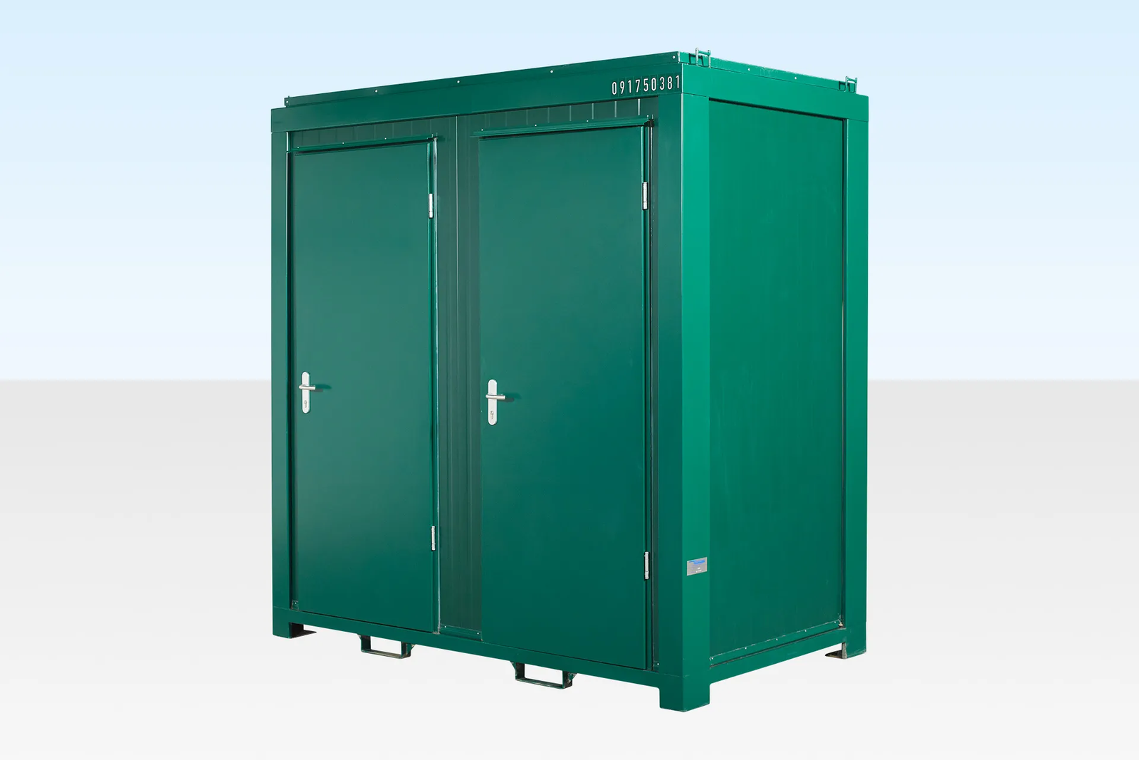 1+1 Double Mains Toilet 8Ft x 5Ft (Green)