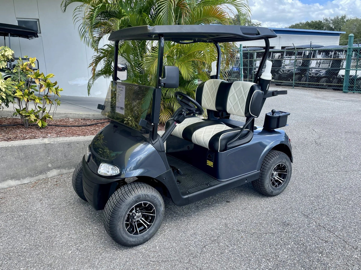 2019 E-Z-GO RXV Elite Lithium Steel Blue Golf Cart for Sale
