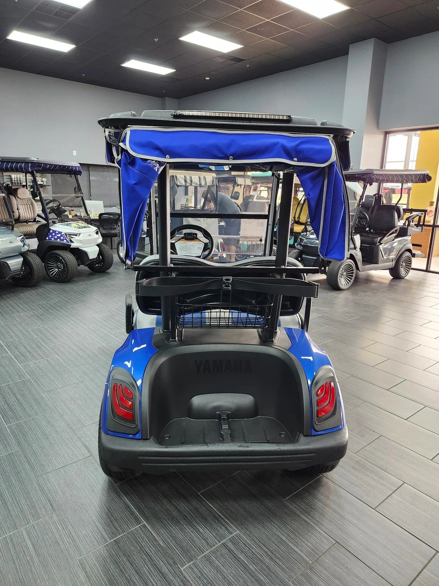 Blue 2021 Yamaha Drive 2 QuieTech EFI Golf Cart for Sale