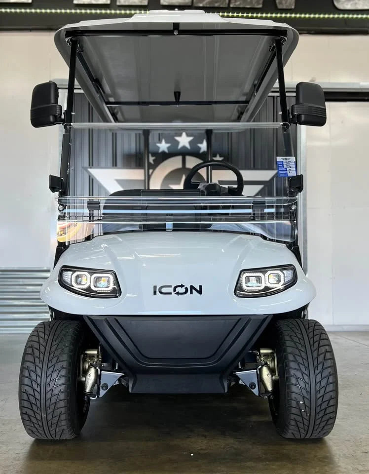 White 2024 Icon EV i40F Golf Cart for Sale