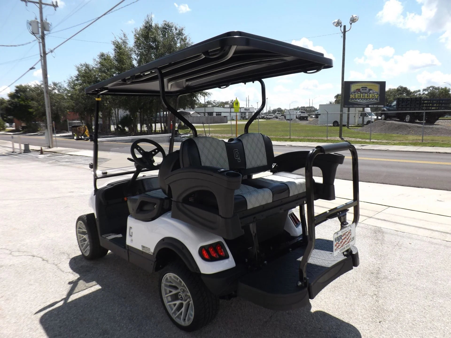 White 2023 HONOR LSV 2+2 G1 Lifted Lithium Golf Cart for Sale