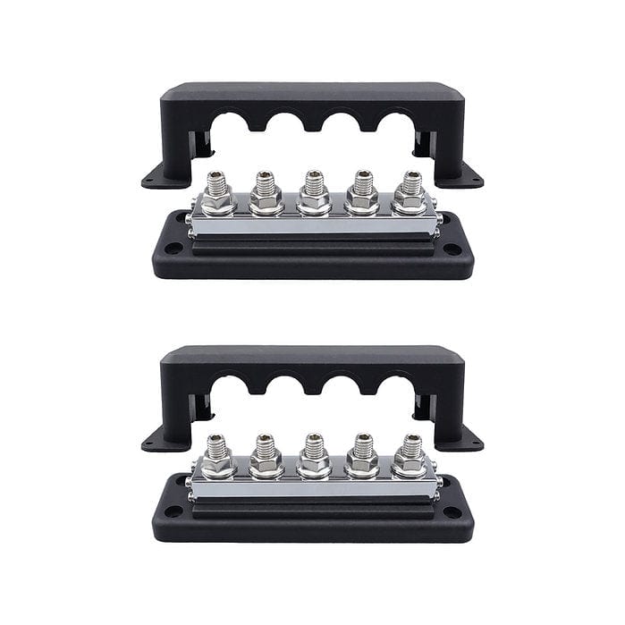 RUiXU | Busbar | 3/8" (M10) Terminal Studs | 600A (work with OP140 or OP200) | ONE PAIR