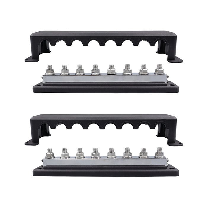 RUiXU | Busbar | 3/8" (M10) Terminal Studs | 600A (work with OP140 or OP200) | ONE PAIR