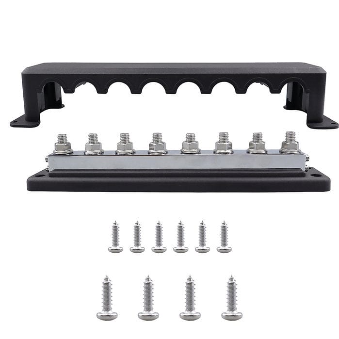 RUiXU | Busbar | 3/8" (M10) Terminal Studs | 600A (work with OP140 or OP200) | ONE PAIR