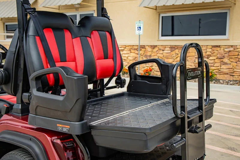 Red 2024 EVolution D5 Ranger 2+2 Golf Cart for Sale