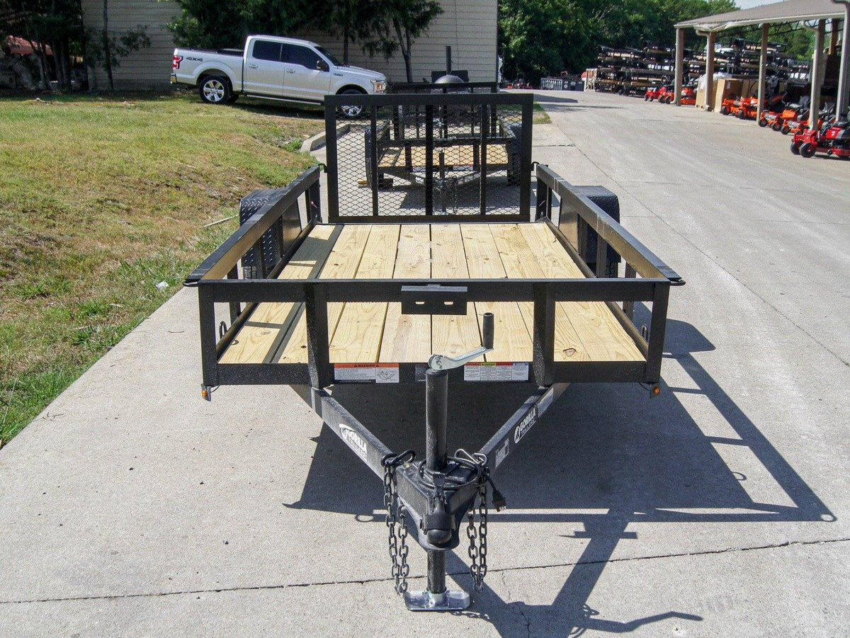 5×12 Powder Coated Dovetail Utility Trailer 3500lb Axle