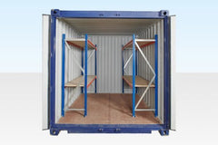 Adjustable, Heavy Duty Two Tier Container Racking (Single Bay)