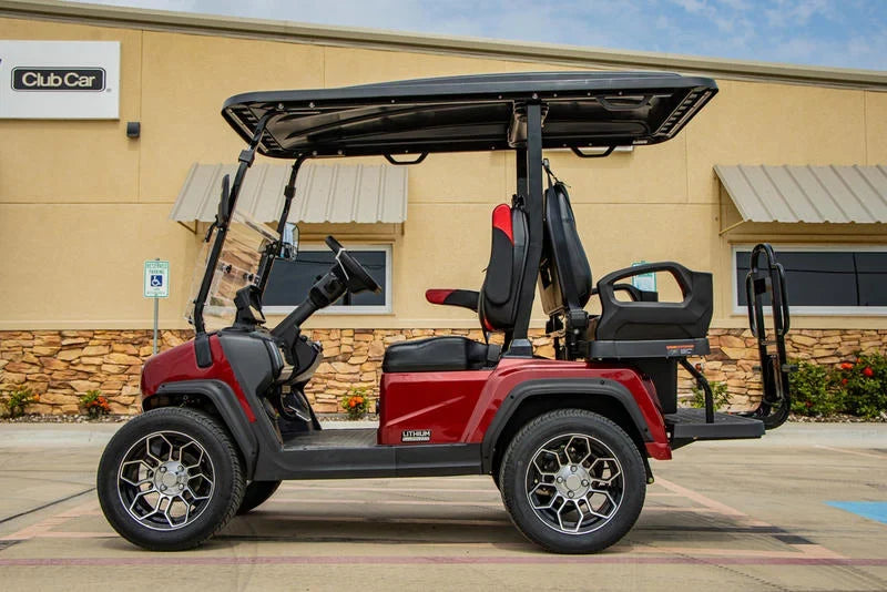 Red 2024 EVolution D5 Ranger 2+2 Golf Cart for Sale
