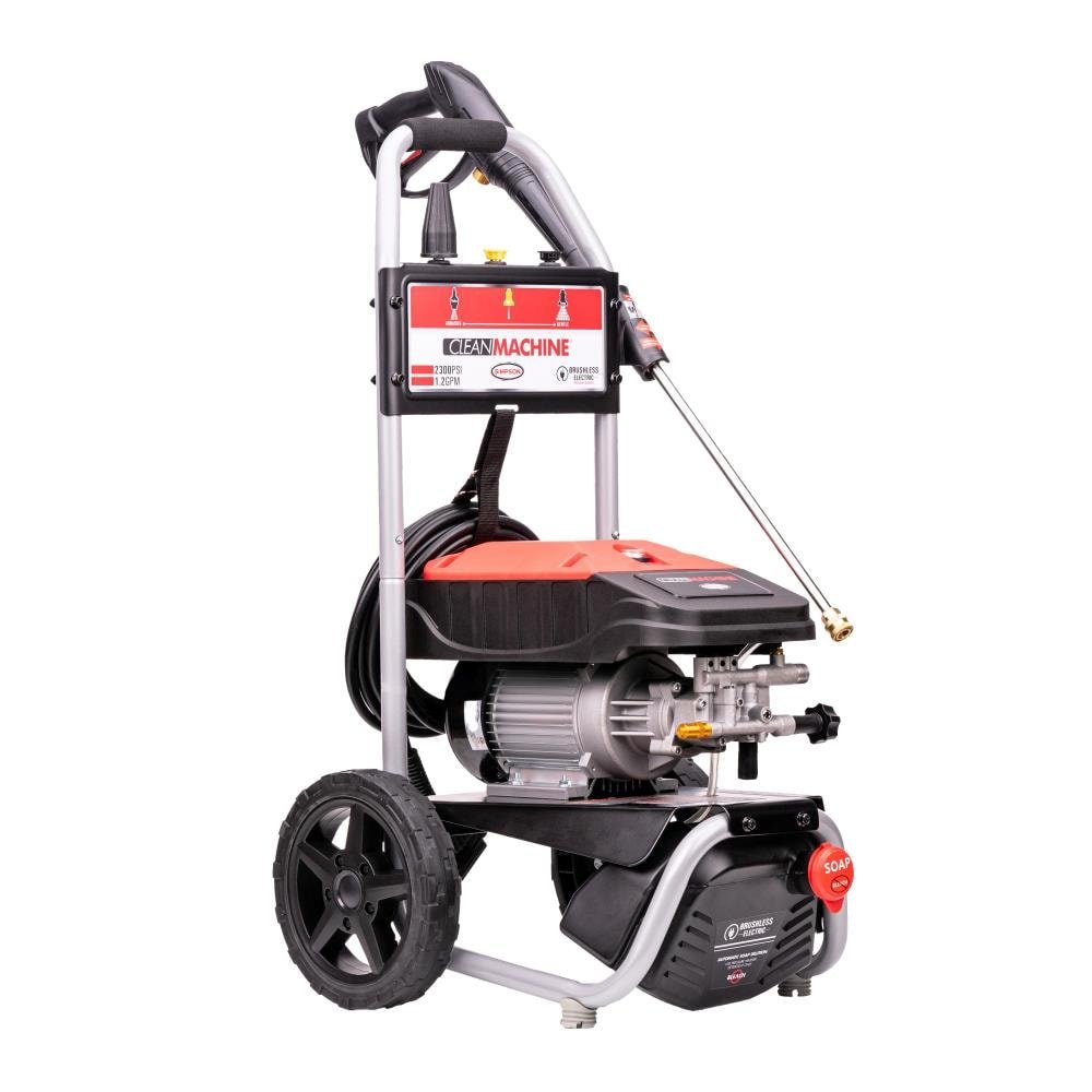 SIMPSON 1.2-GPM Clean Machine 2300 PSI 1.2-GPM Cold Water Electric Pressure Washer with 3 Spray Tips (Battery Included) CM60976