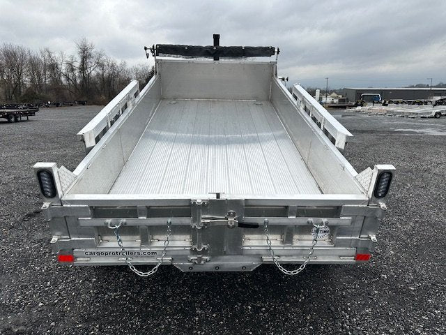 Cargo Pro 6 x 12 Aluminum Dump Trailer – Ladder Ramps