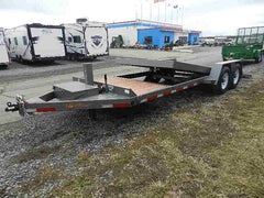 BWise 7 x 22 Low Profile Split-Tilt Equipment Trailer