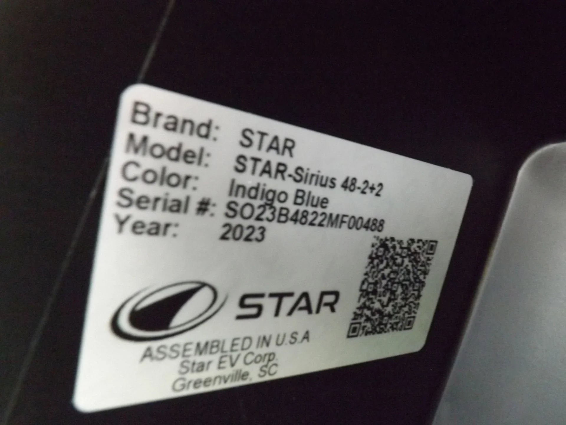 2023 Star EV SIRIUS 2+2 XPR Golf Cart for Sale