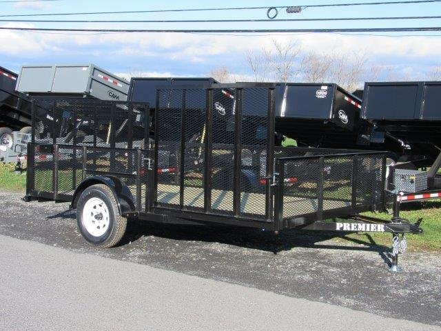 Premier 7 x 12 Landscape Utility Trailer – Mesh Sides &amp; ATV Ramp