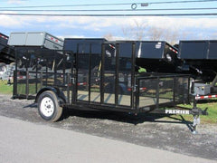 Premier 7 x 12 Landscape Utility Trailer – Mesh Sides &amp; ATV Ramp