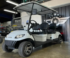 White 2024 Icon EV i40F Golf Cart for Sale