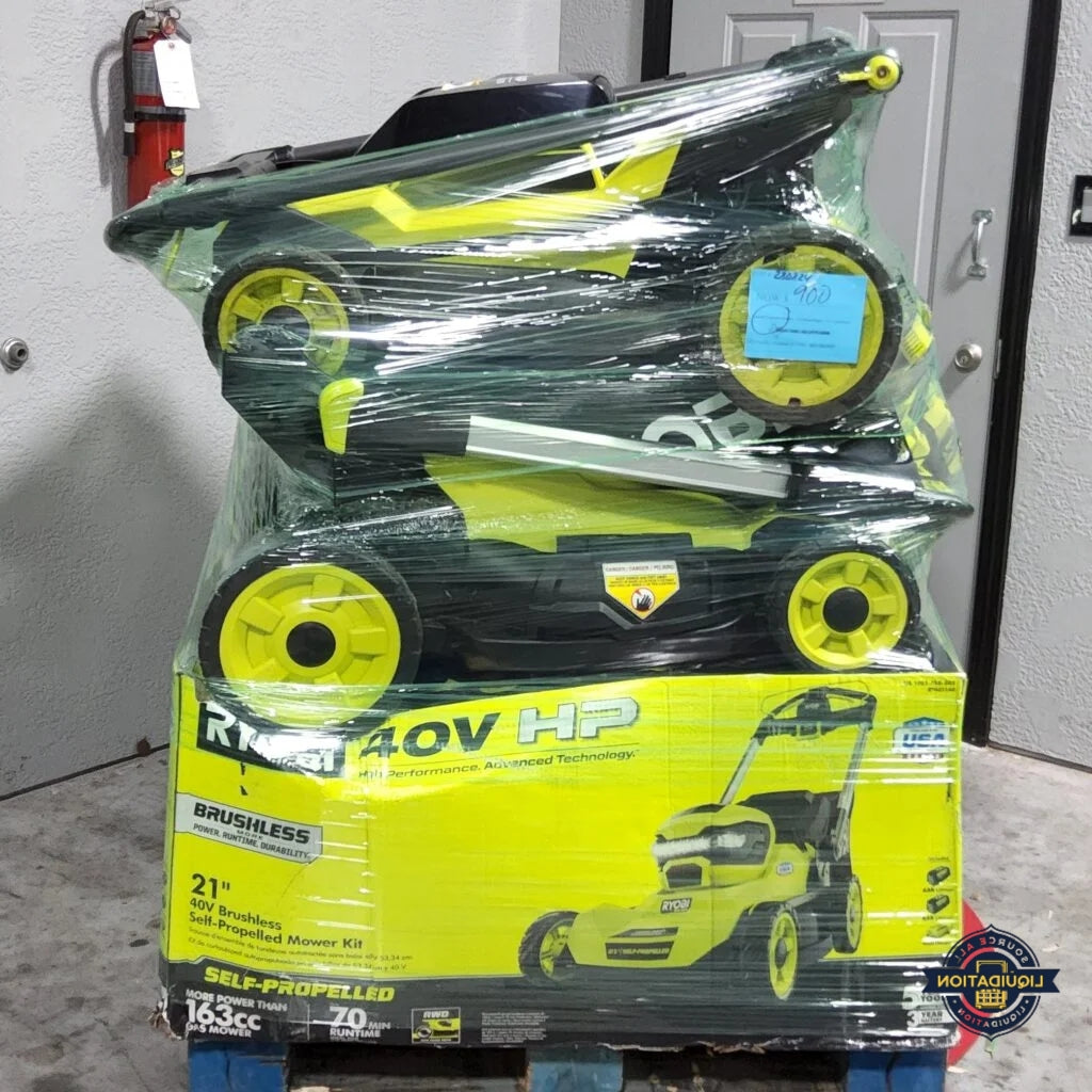 New Ryobi Lawn Mowers Pallet – 8 Units