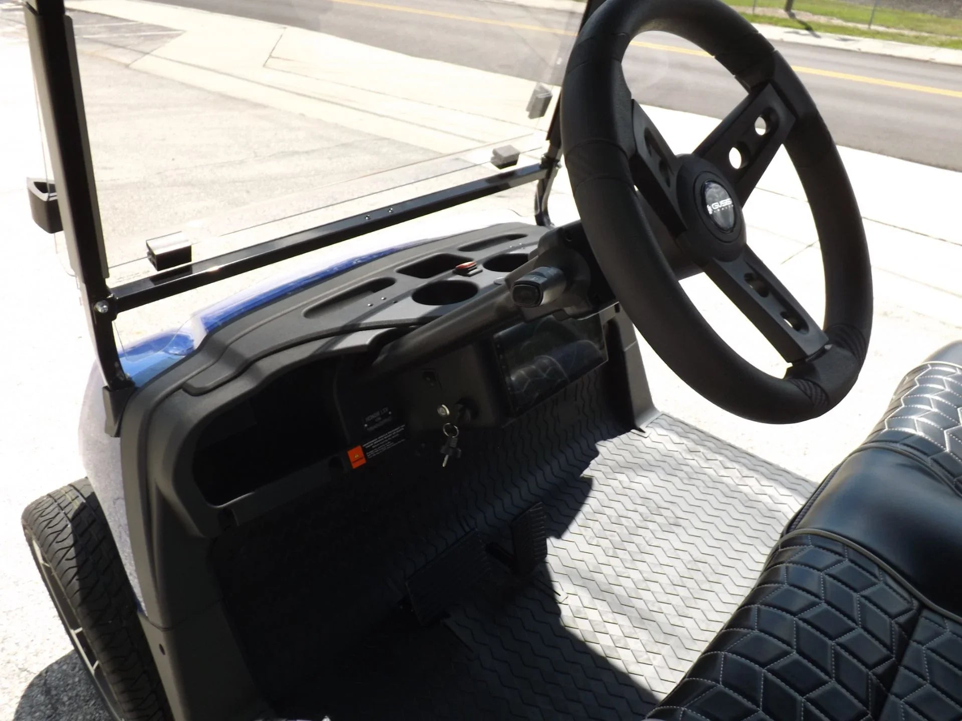 Blue 2023 HONOR LSV 2+2 G1 Lifted Lithium Golf Cart for Sale