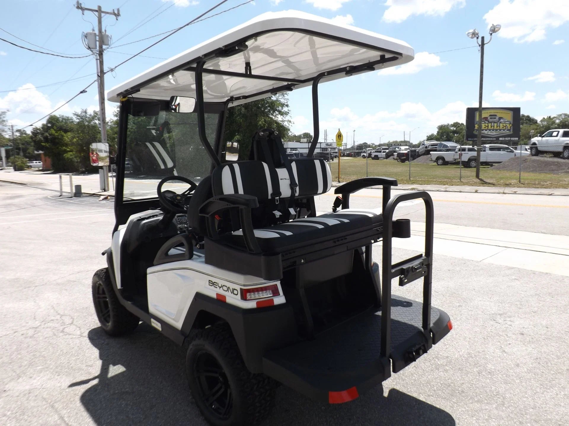 White 2022 Bintelli BEYOND 4P Lifted Golf Cart for Sale