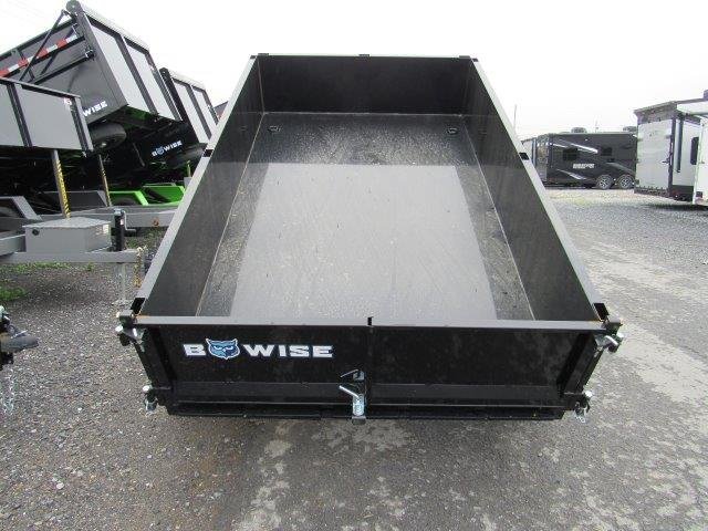 BWise 6 x 10 Low Profile Dump Trailer – Combo Gate &amp; Ladder Ramps