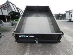 BWise 6 x 10 Low Profile Dump Trailer – Combo Gate &amp; Ladder Ramps
