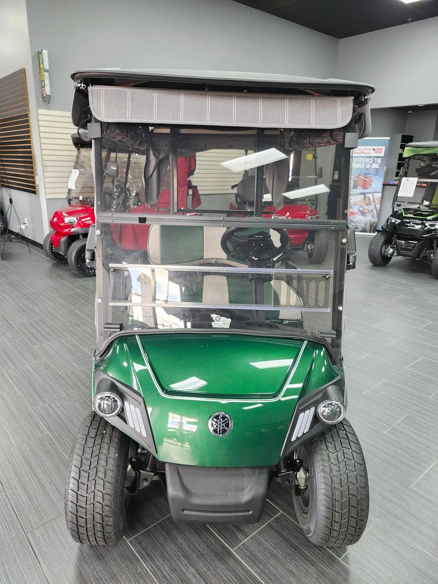 Green 2021 Yamaha Drive 2 QuieTech EFI Golf Cart for Sale