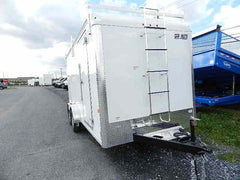 Car Mate 7 x 16 Enclosed Contractor Trailer – 6″ Added Height