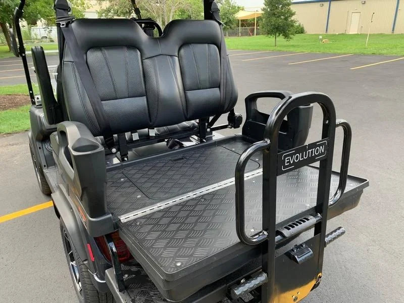 Black 2024 EVolution D5 Ranger 2+2 Golf Cart for Sale