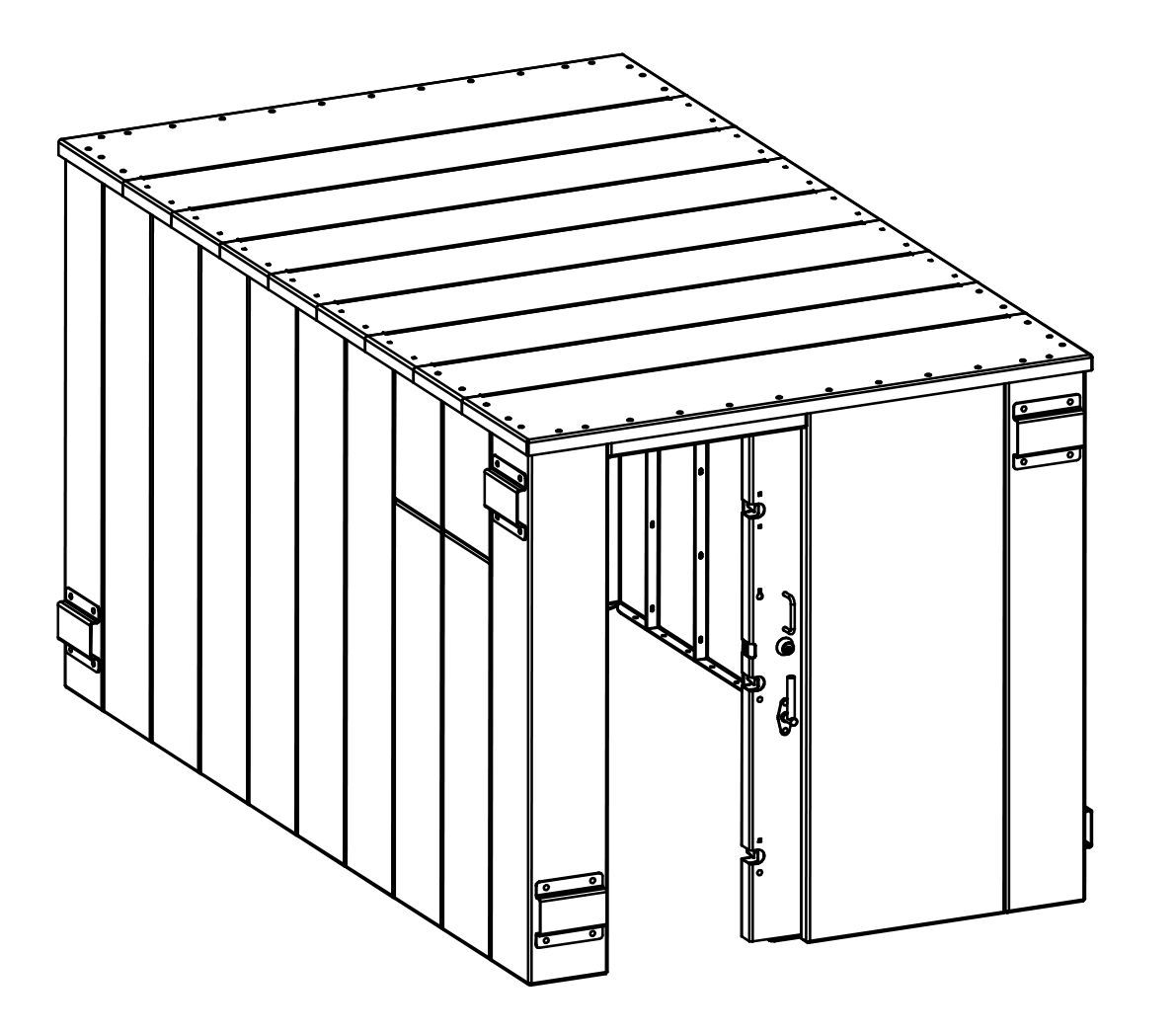 Swisher ESP Safety Shelter- 25 Person Private / 15 Person Business