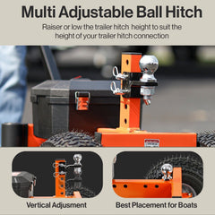 SuperHandy Orange Steel Dolly 5396040