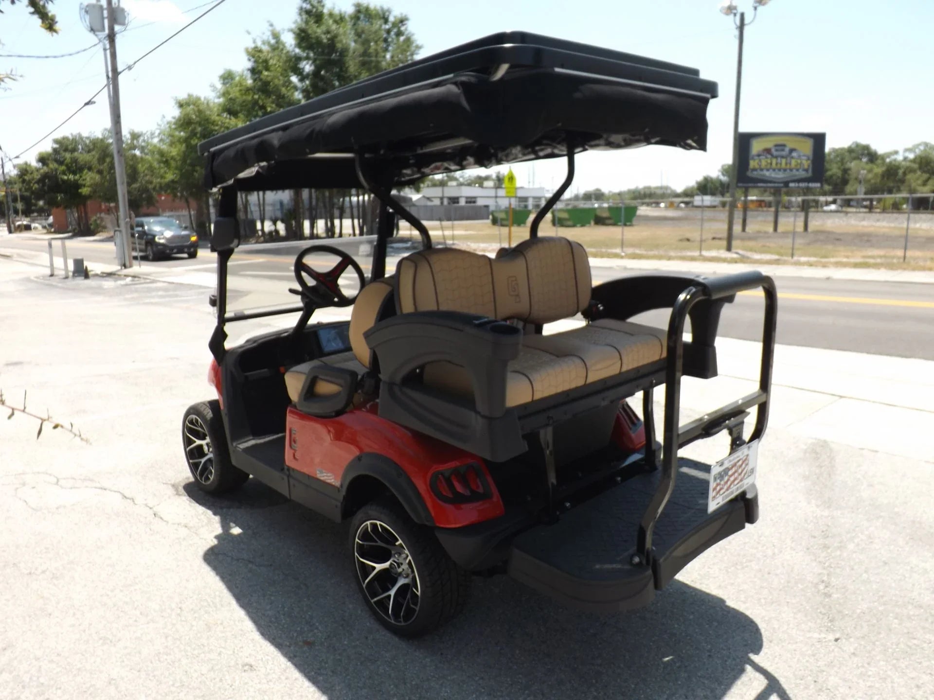 Red 2024 HONOR LSV 2+2 G1 Lifted Lithium Golf Cart for Sale