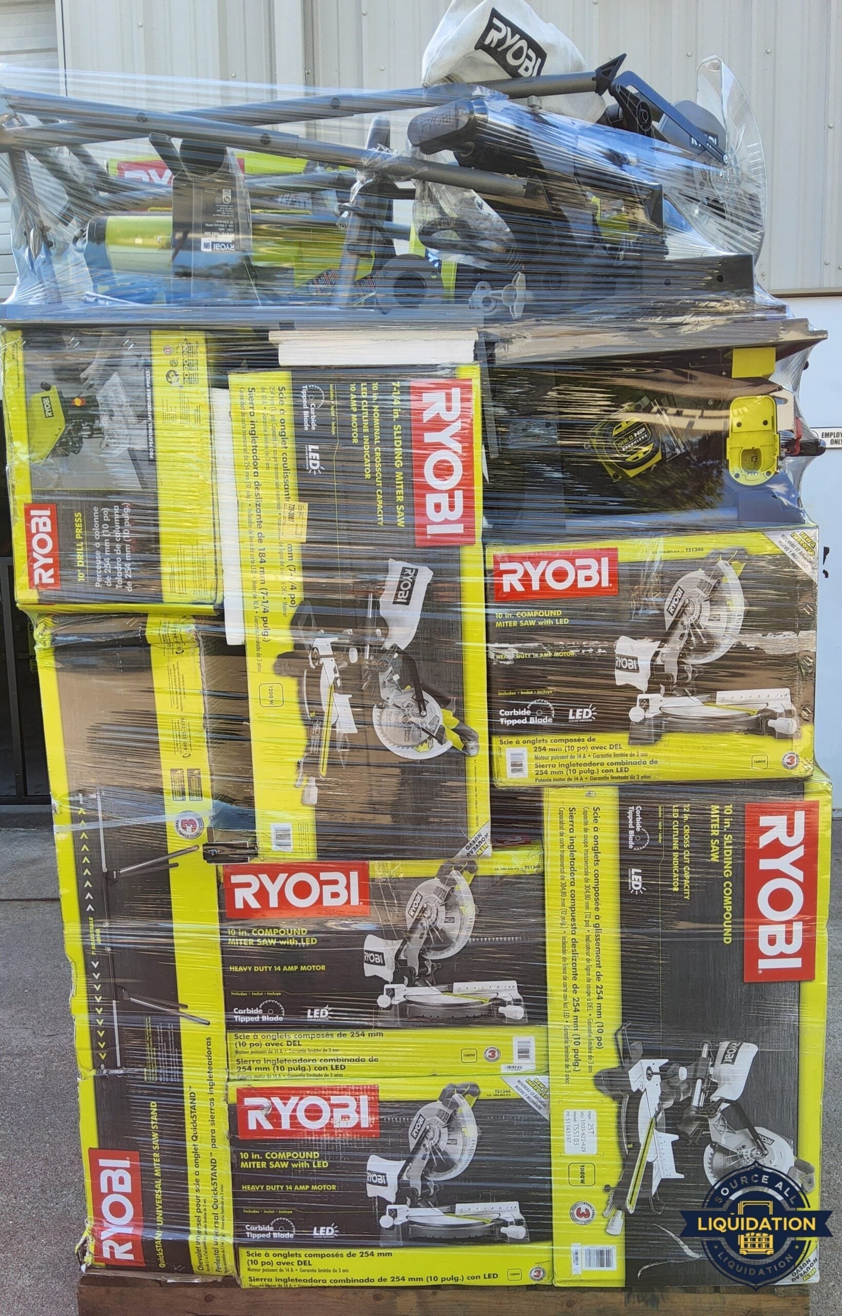 Ryobi Mixed Tool Pallet – 70 Pieces Assortment