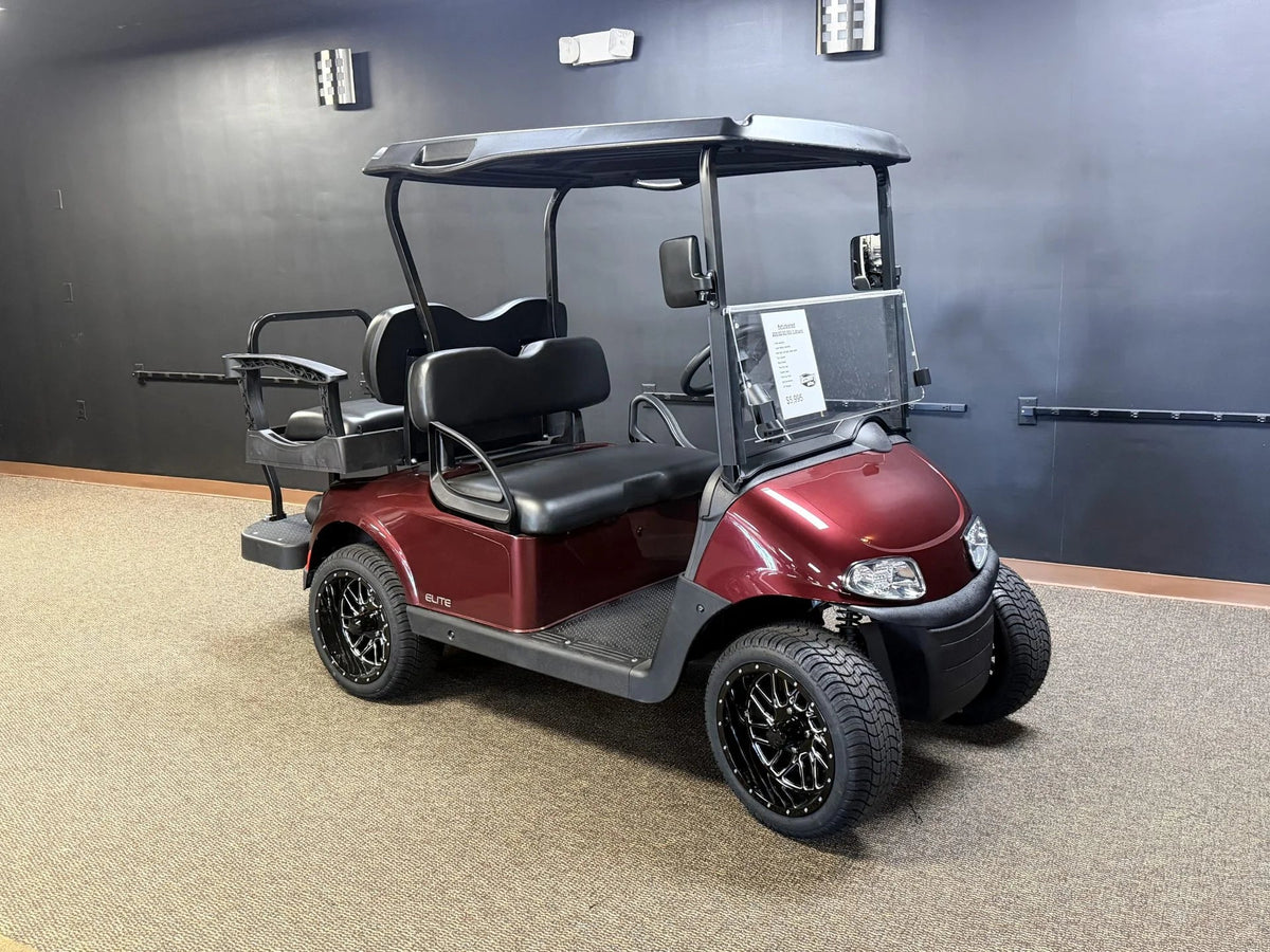 2020 E-Z-GO RXV Elite Lithium Golf Cart for Sale (Burgundy)